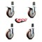 Service Caster Regency Work Table Caster Replacement Set REG-EXTTL20S514-PPUB-MRN-112-2-S-2 - alternate 2